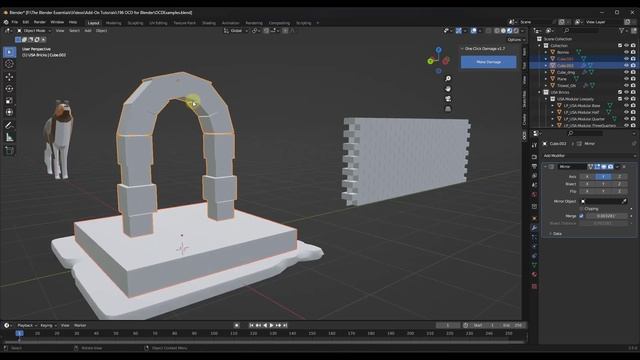 Damage in ONE CLICK with OCD for Blender! смотреть онлайн