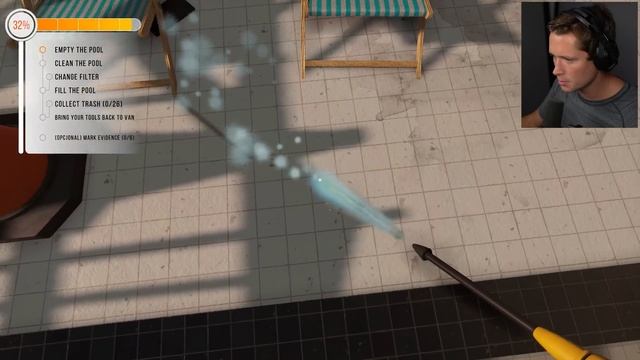 Pool Cleaning Simulator - Part 2 - Sanitizing a Brutal Murder Scene смотреть онлайн