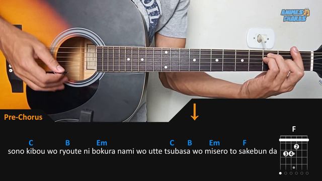 Black Clover OP 3 - Black Rover | Acoustic Guitar Lesson [Tutorial + TAB + CHORDS] смотреть онлайн