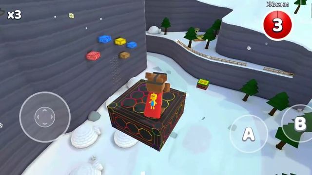 Как пройти миссию в игре Super bear adventure "паркур в снежной долине?" смотреть онлайн