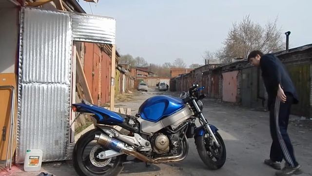 #МотоТема. Заводим Honda X11 (CB1100SF X11) после зимовки. Сезон 2017.