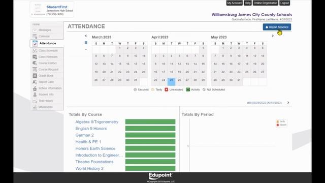 ParentVUE - Multiple Day Absence смотреть онлайн