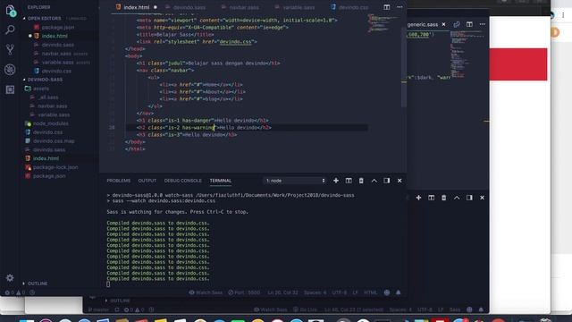 Belajar SASS Looping смотреть онлайн