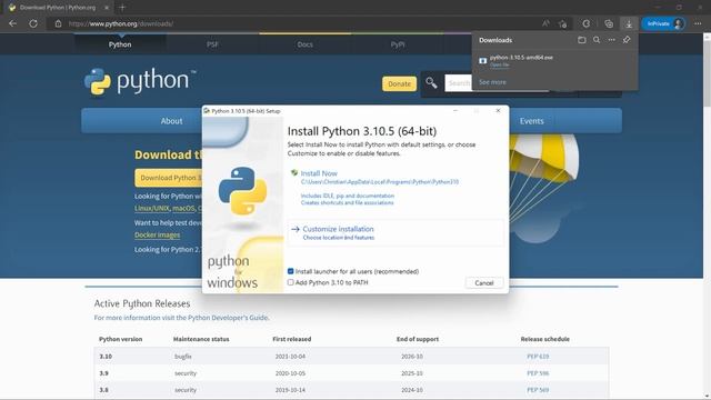 Installing Python on windows & macos смотреть онлайн
