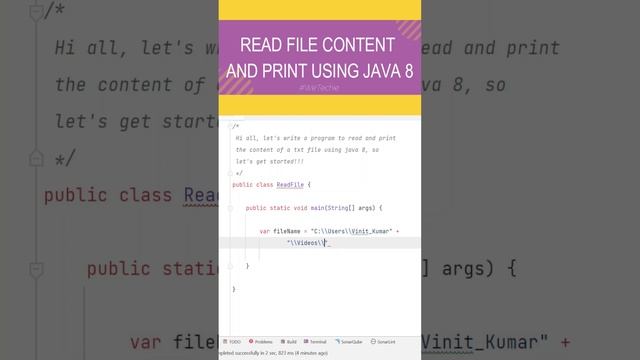 Read File Content Using Java 8 | WeTechie | #java8 #java #collections #coding #interview смотреть онлайн