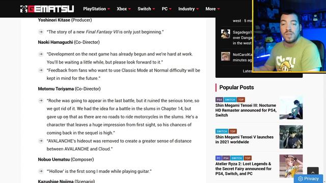 FINAL FANTASY VII REMAKE PARTE 2: ENTREVISTA a NOMURA, TORIYAMA y cía de la secuela смотреть онлайн