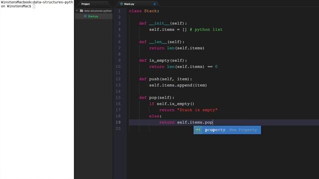 Python Data Structures - Building a Stack смотреть онлайн
