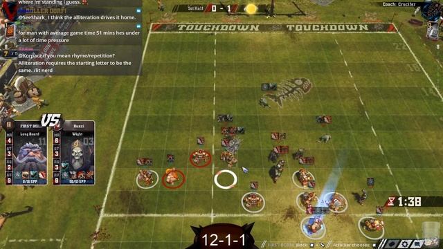 Blood Bowl 2 - ROLLER DORF! Game 15 - Dwarfs vs. Crucifer's Undead смотреть онлайн