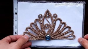 Красивая салфетница из джута - 2 часть МК. Джутовая филигрань.