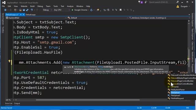 How to send email with attachment in asp.net using gmail? смотреть онлайн