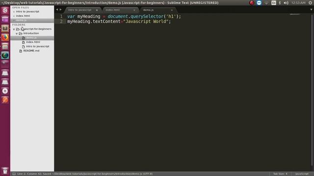 Javascript Basic Tutorials #1: Introduction to Javascript смотреть онлайн
