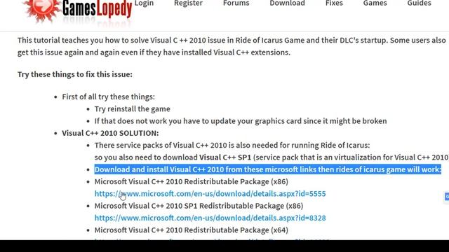 How to Fix Visual C++ 2010 issue in Riders of Icarus Game and its DLC's смотреть онлайн