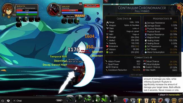 Adventure Quest Worlds - Continuum Chronomancer with Dauntless vs Malgor (played better) смотреть онлайн