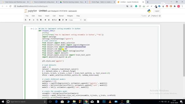 How to implement a voting ensemble for classification in Python? смотреть онлайн