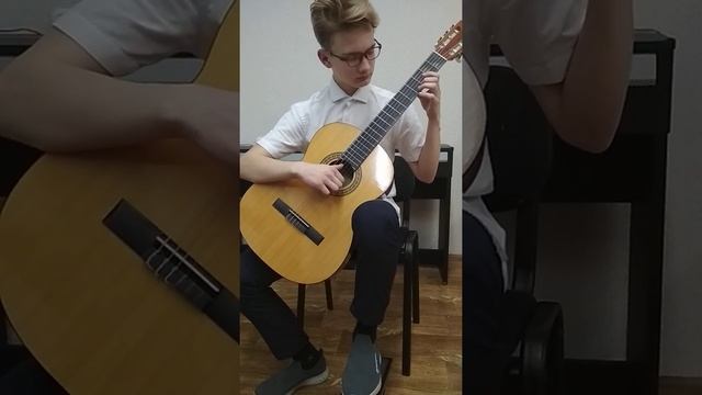 Дейков Виктор,7 кл.(8 летнее обучение). Программа: Ф.Таррега"Слеза", С.Колган"Ангелочек" смотреть онлайн