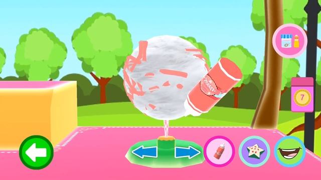 Picabu Cotton Candy Maker | Learn Kids Make Candy |Fun Candy Games for toddler смотреть онлайн