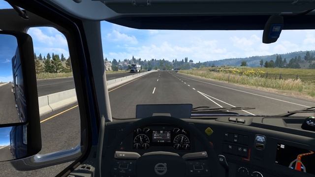 Ats 1.47x Volvo VNL puxando carga de cimento entre Helena e Great Falls смотреть онлайн