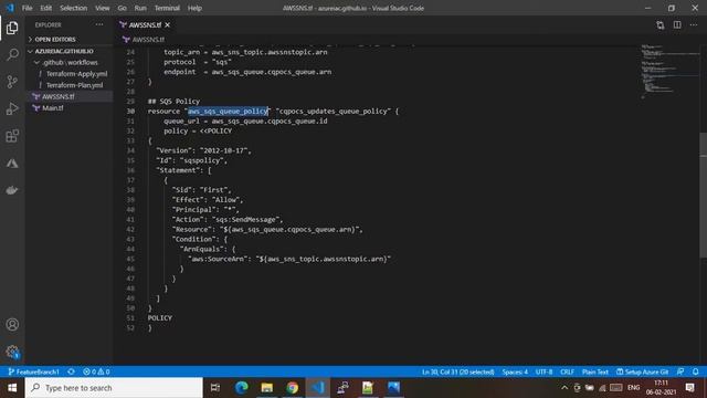 Terraform to create AWS SNS | GitHub Actions смотреть онлайн