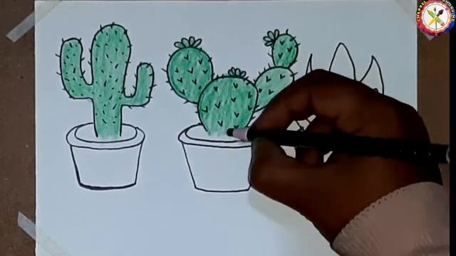 how to draw cactus easy and cute смотреть онлайн