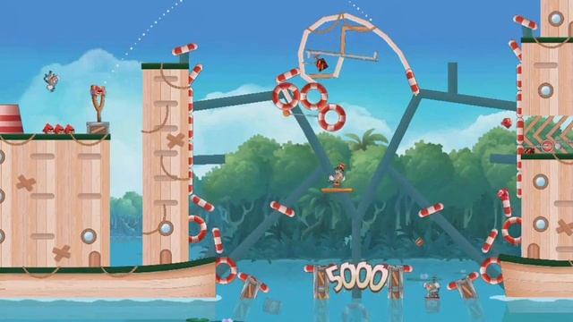 Angry Birds Rio Star Bonus #1 Blossom River 3 Star Walkthrough смотреть онлайн