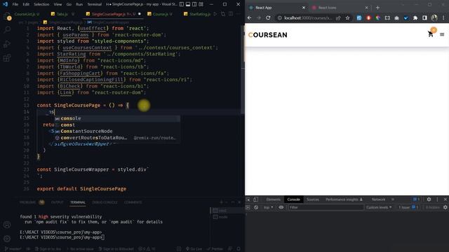 Build Udemy Clone - React JS | React E-Commerce App Design Tutorial | React Shopping Cart UI Design смотреть онлайн