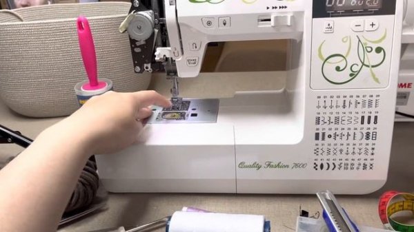 Настройка швейной машины | техника зиг заг | как шить зигзагом корзины | параметры строчки