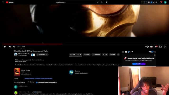 THE GORE! - Mortal Kombat 1 - Official Announcement Trailer REACTION смотреть онлайн