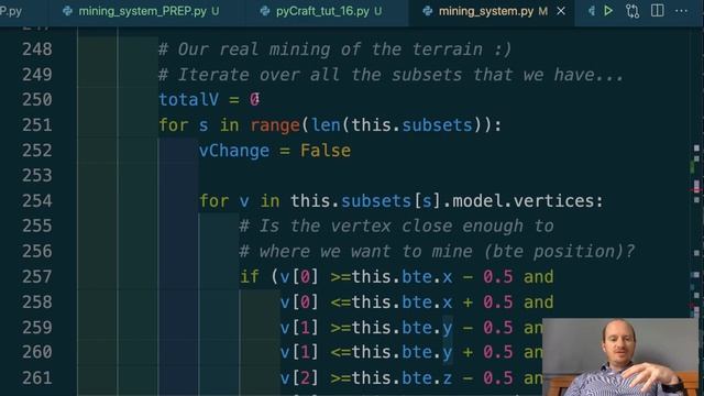 Minecraft in python (Ursina): mining and player position bug fixes - part 16 смотреть онлайн