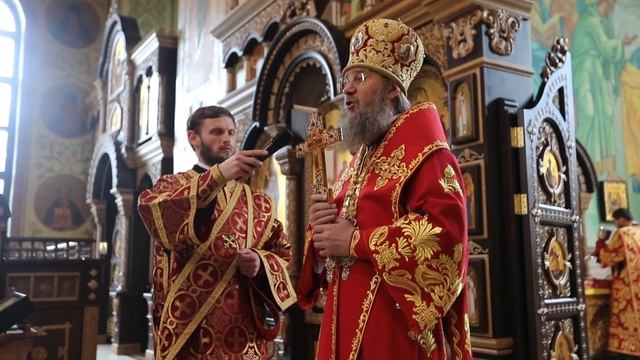 Неделя 3-я по Пасхе, Жён Мироносиц. Литургия в Кафедральном Соборе Борисполя смотреть онлайн