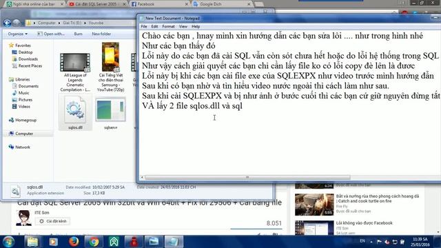 Sửa lỗi ''How to: View SQL Server 2005 Setup Log Files'' khi cài SQL 2005 смотреть онлайн