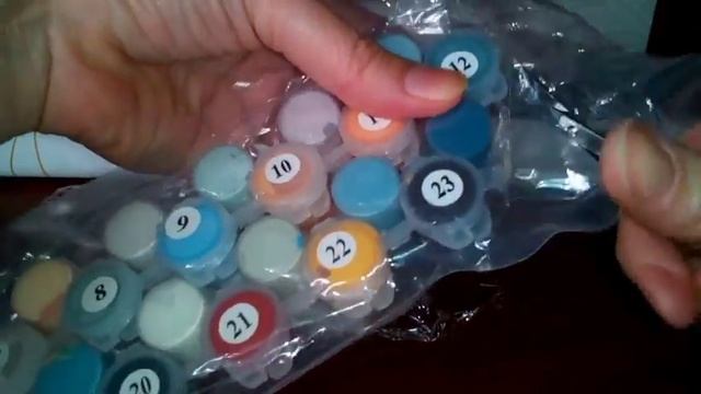 Распаковка посылки с AliExpess. Парусник. Раскраска по номерам