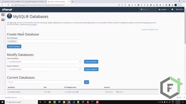 There is no create new database option in phpmyadmin смотреть онлайн