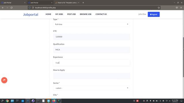 Online Job Portal Project Using PHP смотреть онлайн
