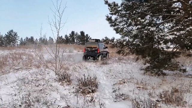 Первый снег! Suzuki Jimny Jb23w K6A. Unigrip (comforser Cf3000 м/т)