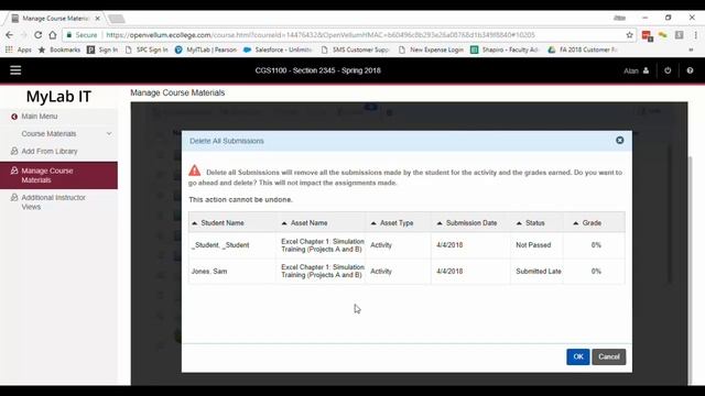 MyLab IT - How to Delete all Submissions from a Sequential Module смотреть онлайн