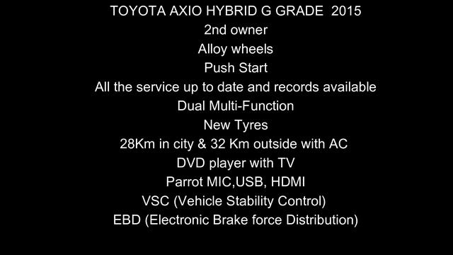 TOYOTA AXIO 2015 | For Sale | Selling due to upgrade For immediate sale! Best offer! смотреть онлайн