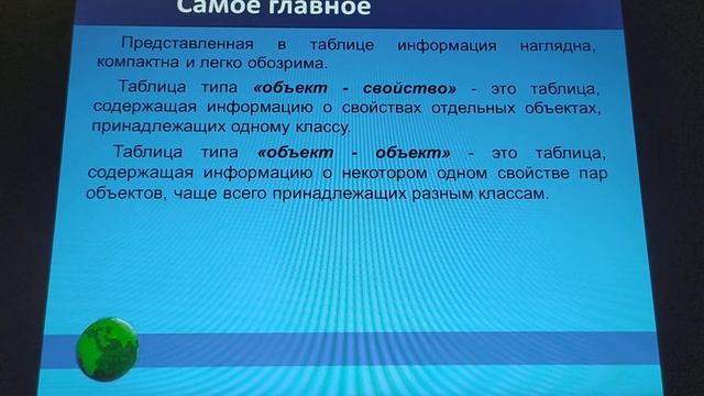 табличные модели 9 класс смотреть онлайн