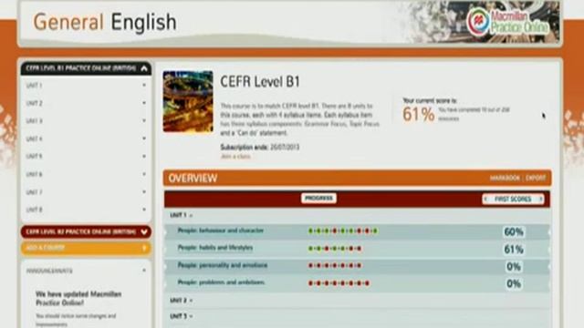 Как начать работать с Macmillan Practice Online (школьникам и студентам)