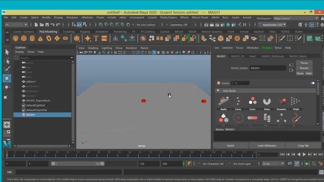 Maya 2020 tutorial-when visibility node act as placer node смотреть онлайн