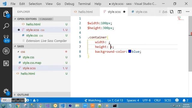 Variable and Operator SASS (Syntactically awesome style sheets) смотреть онлайн