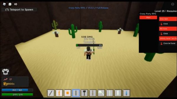 CRAZY PARTY RPG Script - Infinity Gold | Kill Aura | Give Items OP SCRIPT ROBLOX