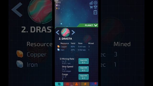 Idle Planet Miner ( unreleased ) mobile gameplay смотреть онлайн