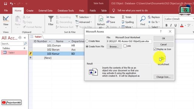 11. MS Access OLE Object Data Type | MS Access Tutorial in Bangla | OLE Object in MS Access смотреть онлайн