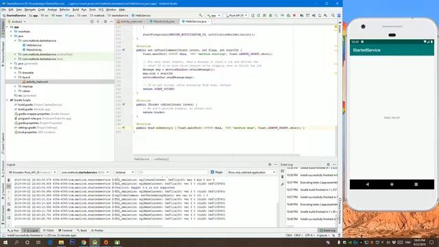 Started & Bound Service | Android Tutorials смотреть онлайн
