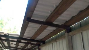 Навес над откатными воротами