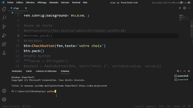 TKINTER Checkbutton смотреть онлайн