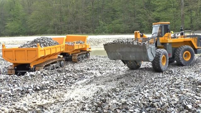 MOROOKA 30t TRACK DUMPER!!! HEAVY STEEL SELFMADE RC TRACK TIPPER смотреть онлайн