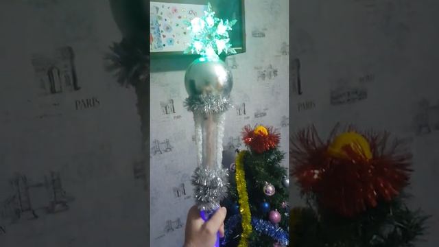 Светодиодный посох Деда Мороза смотреть онлайн
