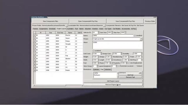 GearCity v1.24 Mod Tools -- Editing Components File смотреть онлайн