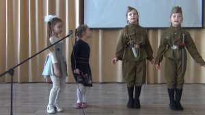 "Солдатушки, браво ребятушки" вокальный ансамбль "Семицветик" младшая группа